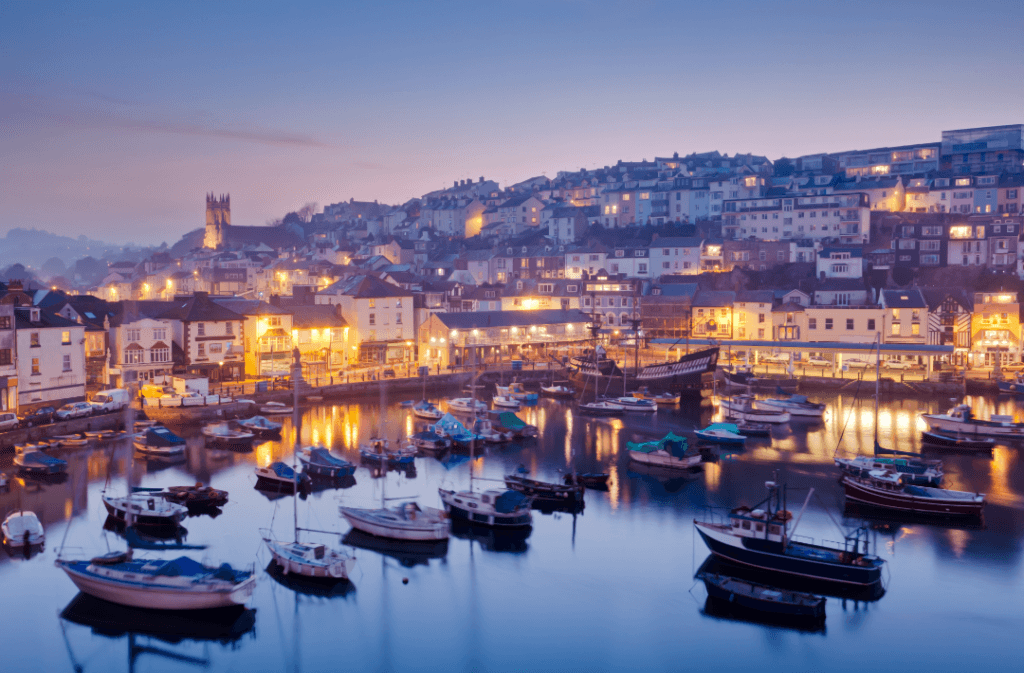 Harbour View Guest House Brixham | brixham photography Brixhman harbour at night